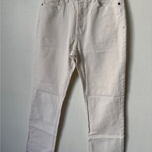 H&M Men's Cream Slim Jeans